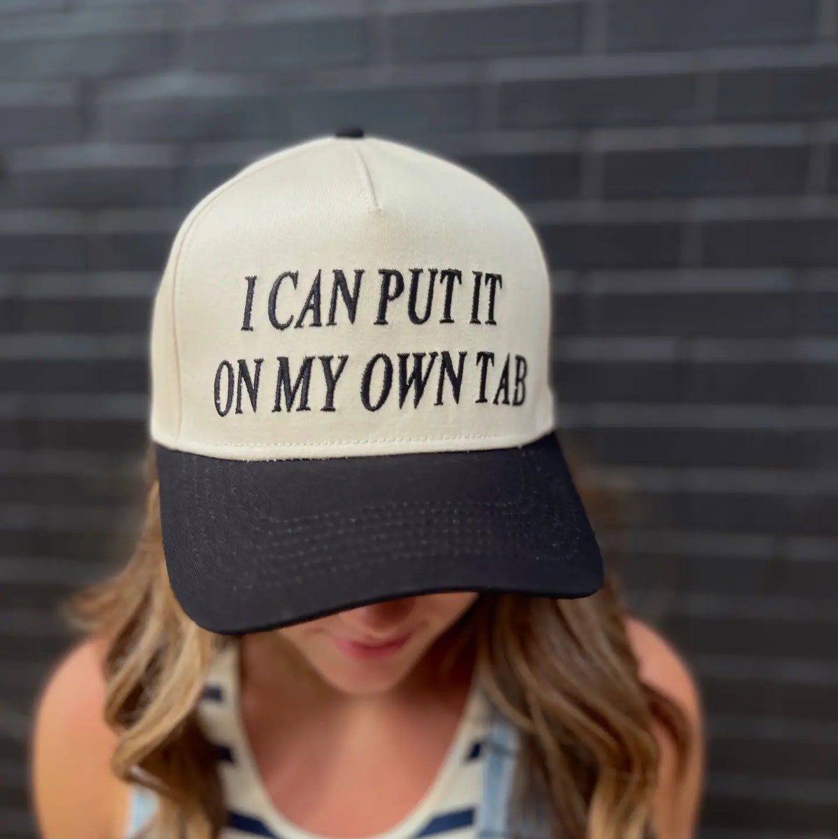 I Can Put It On My Own Tab Trucker Hat