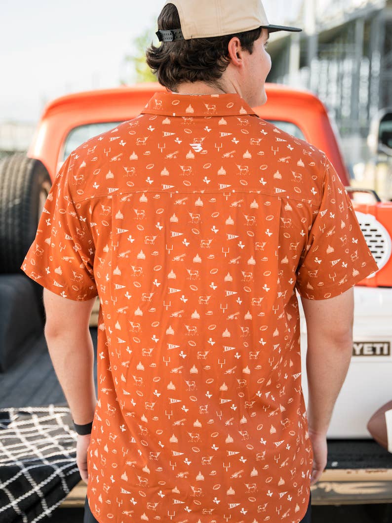 Gameday in Austin Performance Button Up