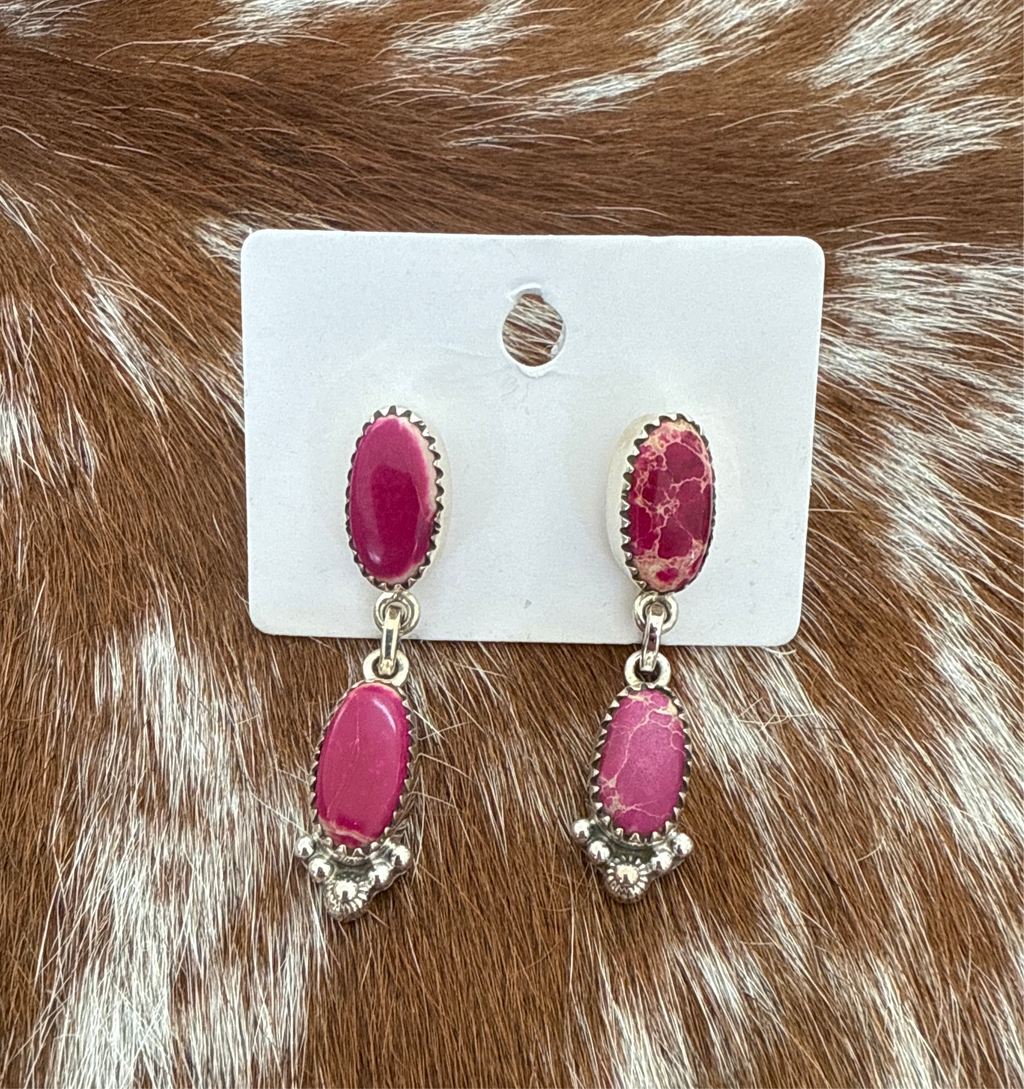 Little Desert Jasper Mutlicolored Earrings