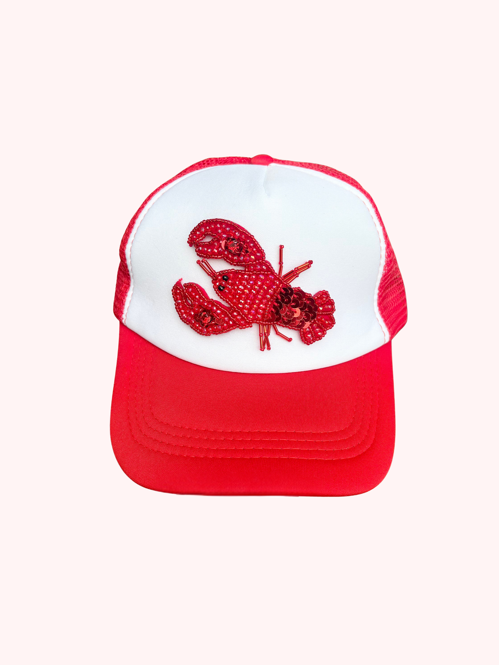 Beaded Crawfish Trucker Hat
