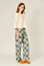 Eyelet Terry Short Sleeve Sweatshirts