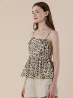 Leopard Print Peplum Cami