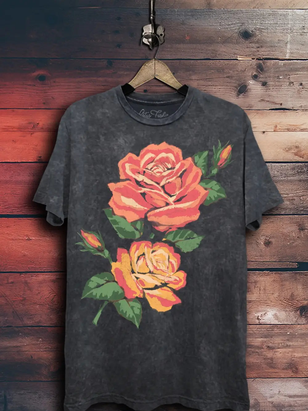 Roses Painting Graphic Top