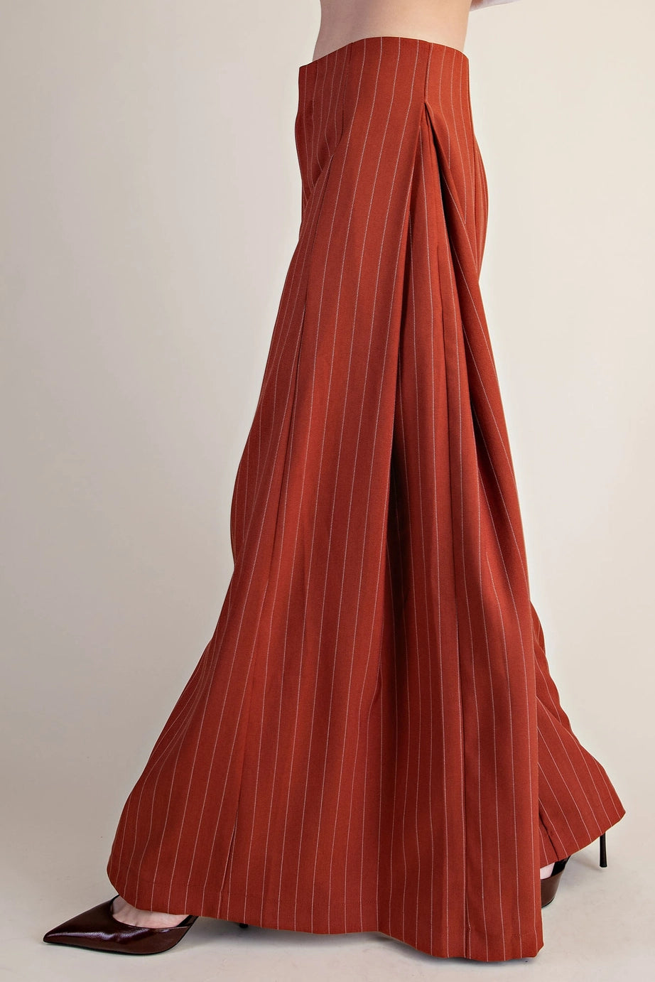 A-Line Palazzo Wide Leg Stripe Pants