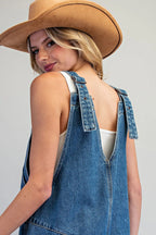 Button Down Front Pocket Romper