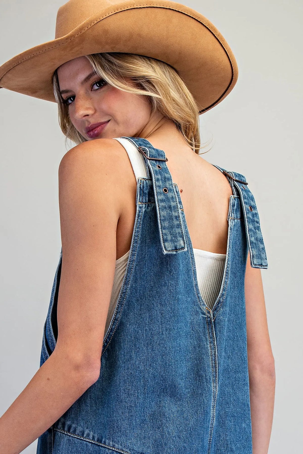 Button Down Front Pocket Romper