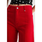 High Wide Leg Ankle Jeans
