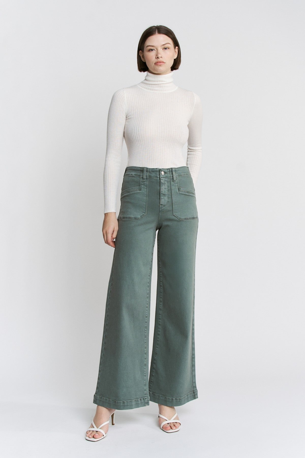 High Rise Wide Leg Jean