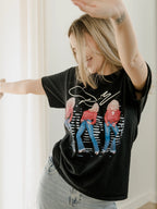 Dolly Parton Triple Threat Black Thrifted Licensed Tee