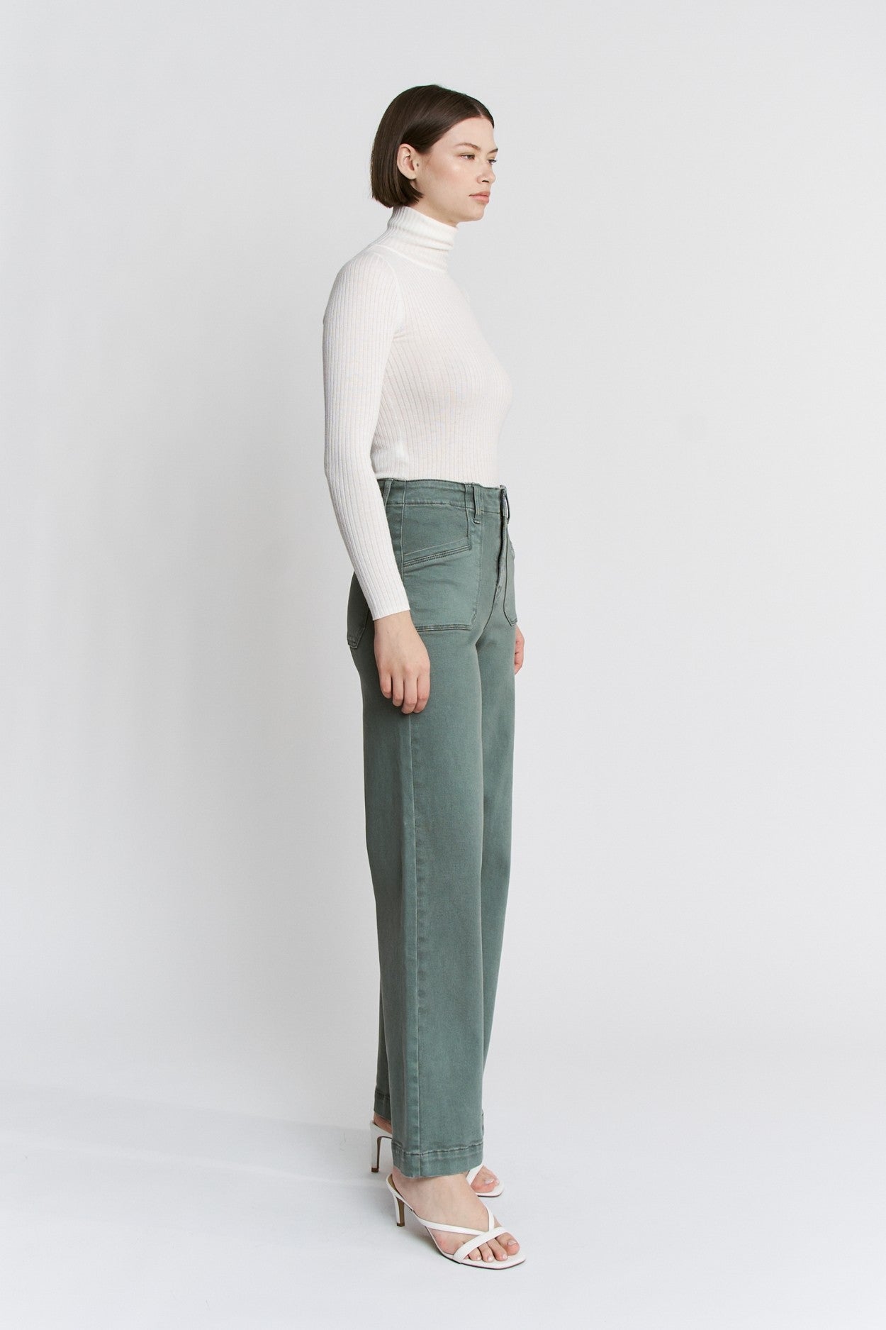 High Rise Wide Leg Jean