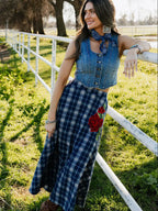 Sweet Blue Rodeo Skirt