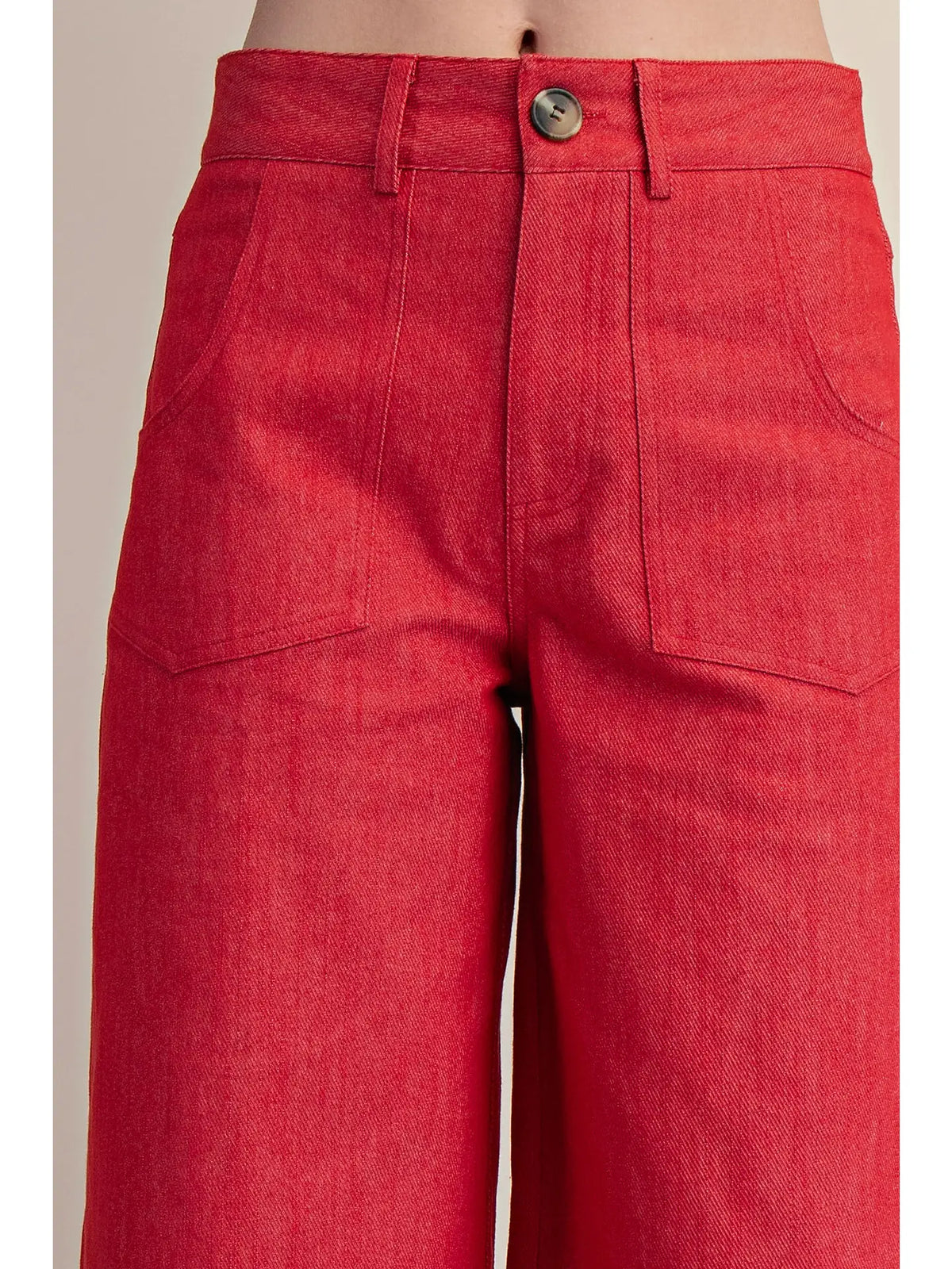 Crop High-Rise Wide-Leg Pants