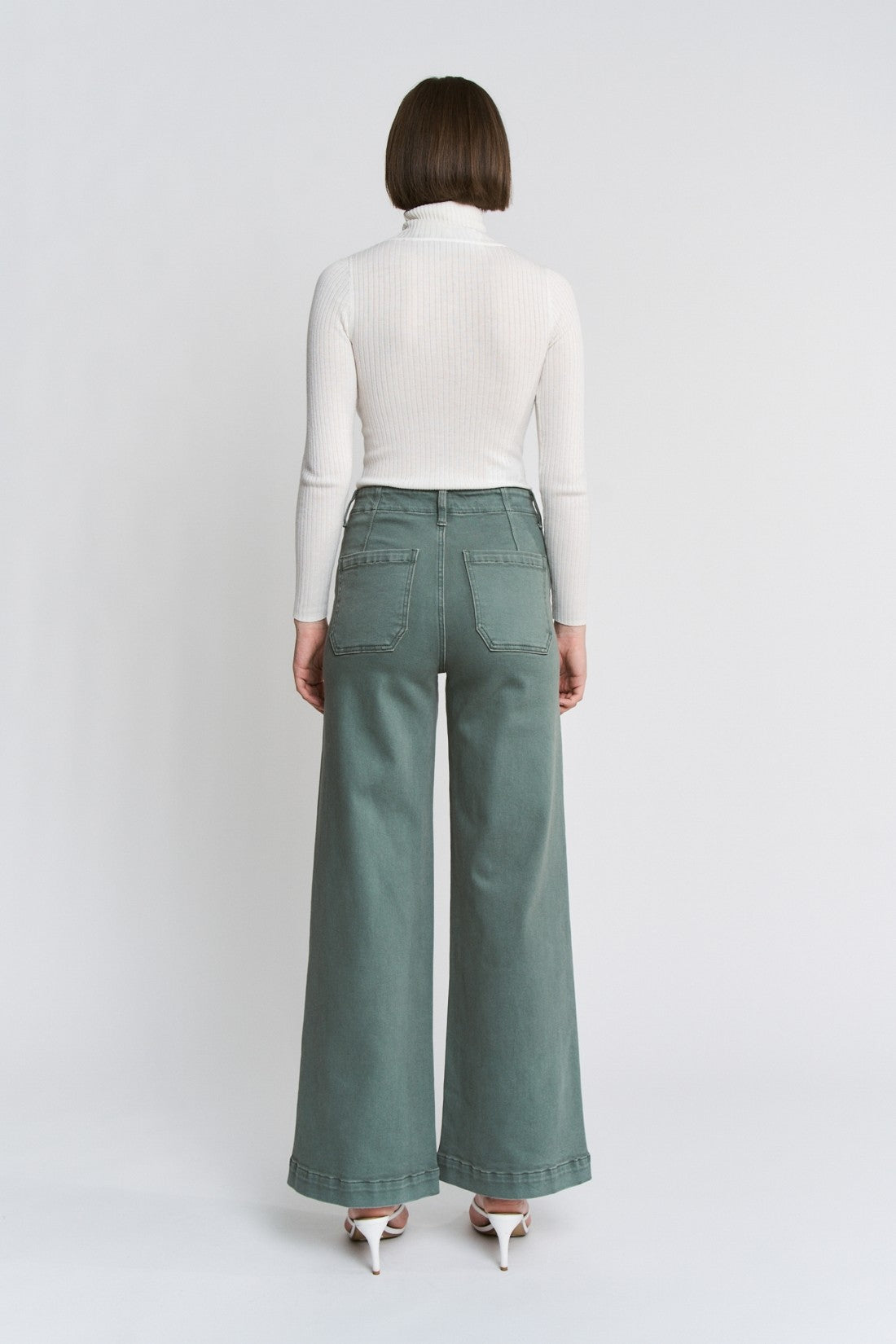 High Rise Wide Leg Jean