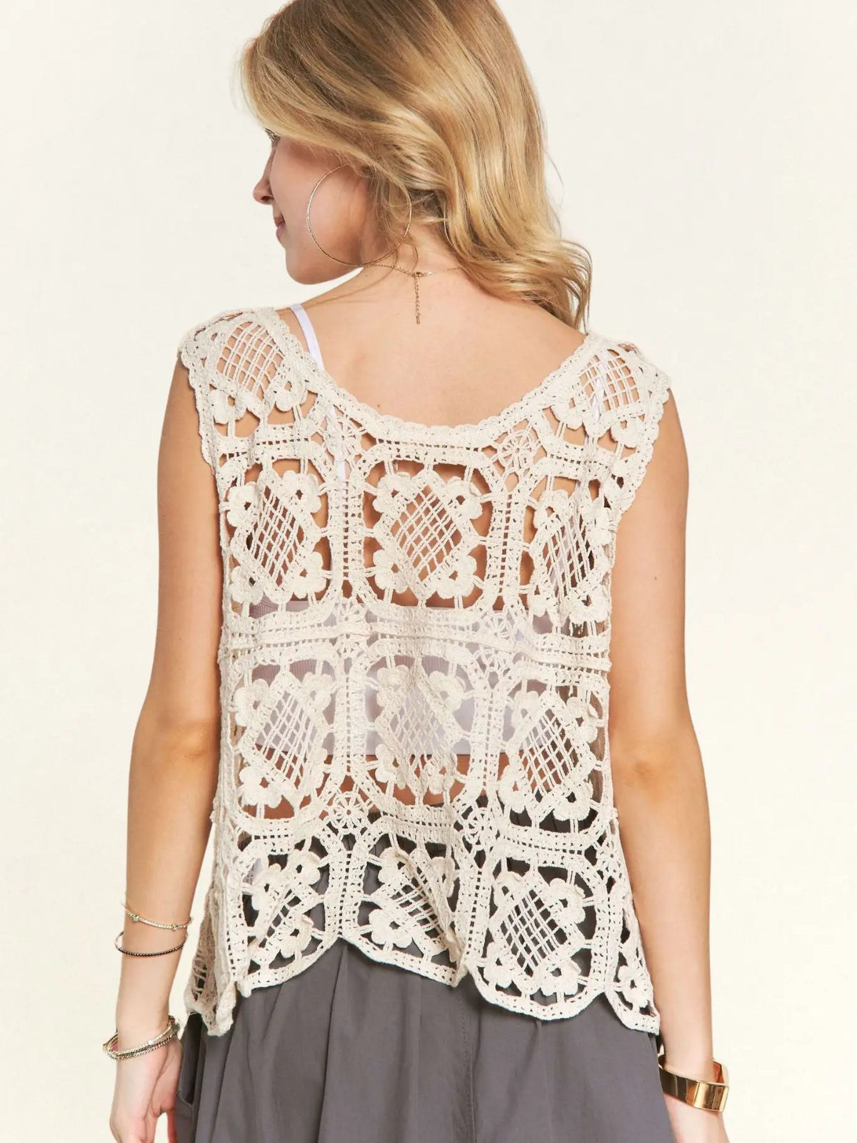 Boho Casual Crochet Tank Top