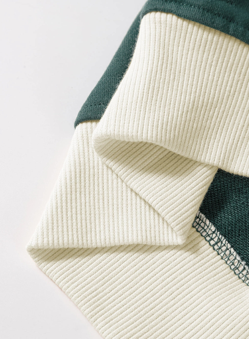 Color Contrast Loose Pullover and Skort Set
