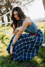 Sweet Blue Rodeo Skirt