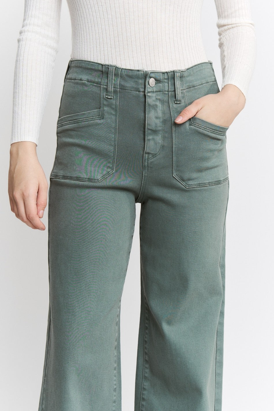 High Rise Wide Leg Jean