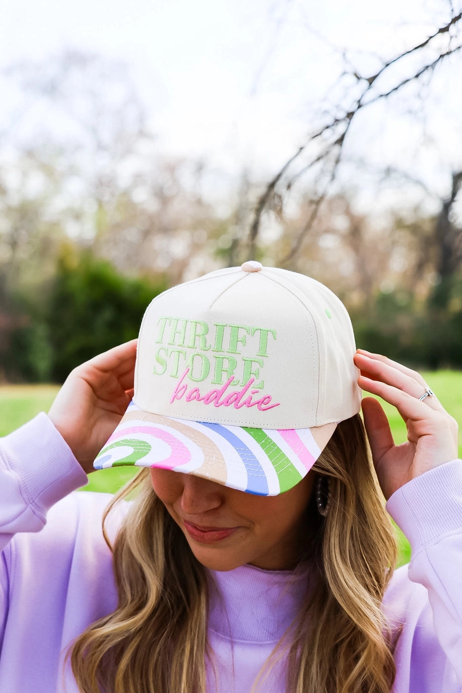 Thrift Store Baddie Canvas Cap