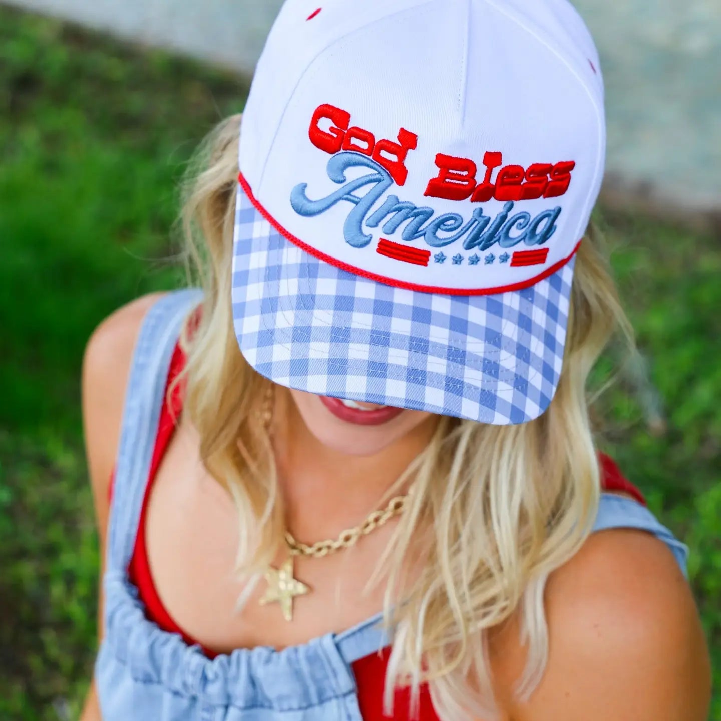 God Bless America Trucker Hat