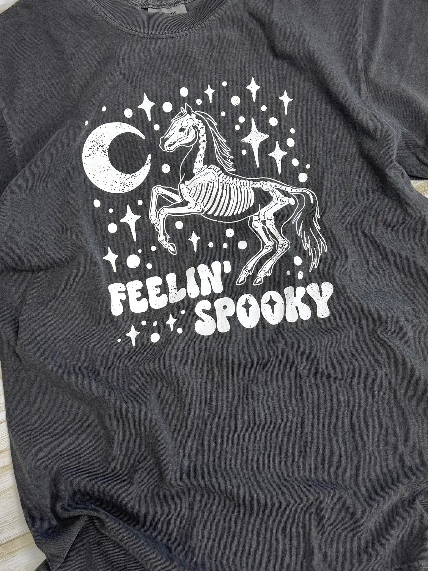 Feelin' Spooky Horse Halloween Tee