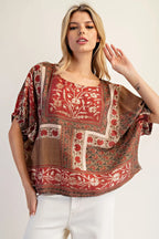 Artisanal Dolman Sleeve Boxy Top