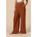 Washed Frayed Pants with Side Pocket