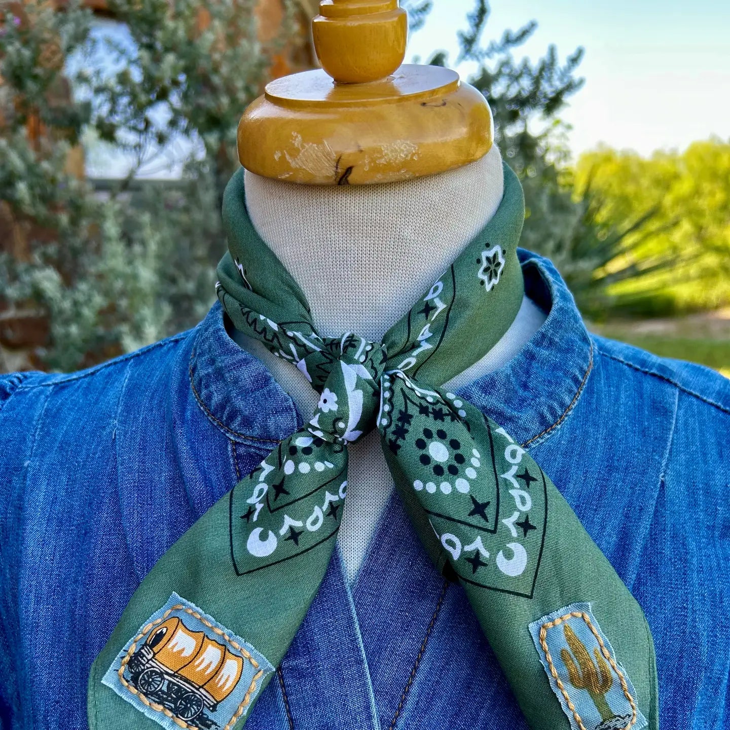 Embroidered Chisholm Trail Bandana