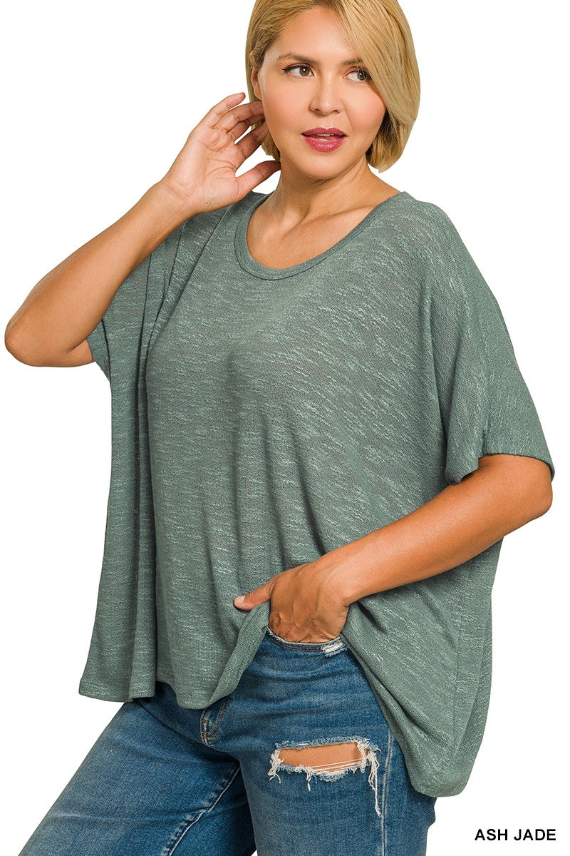 Oversized Slub Hacci Top