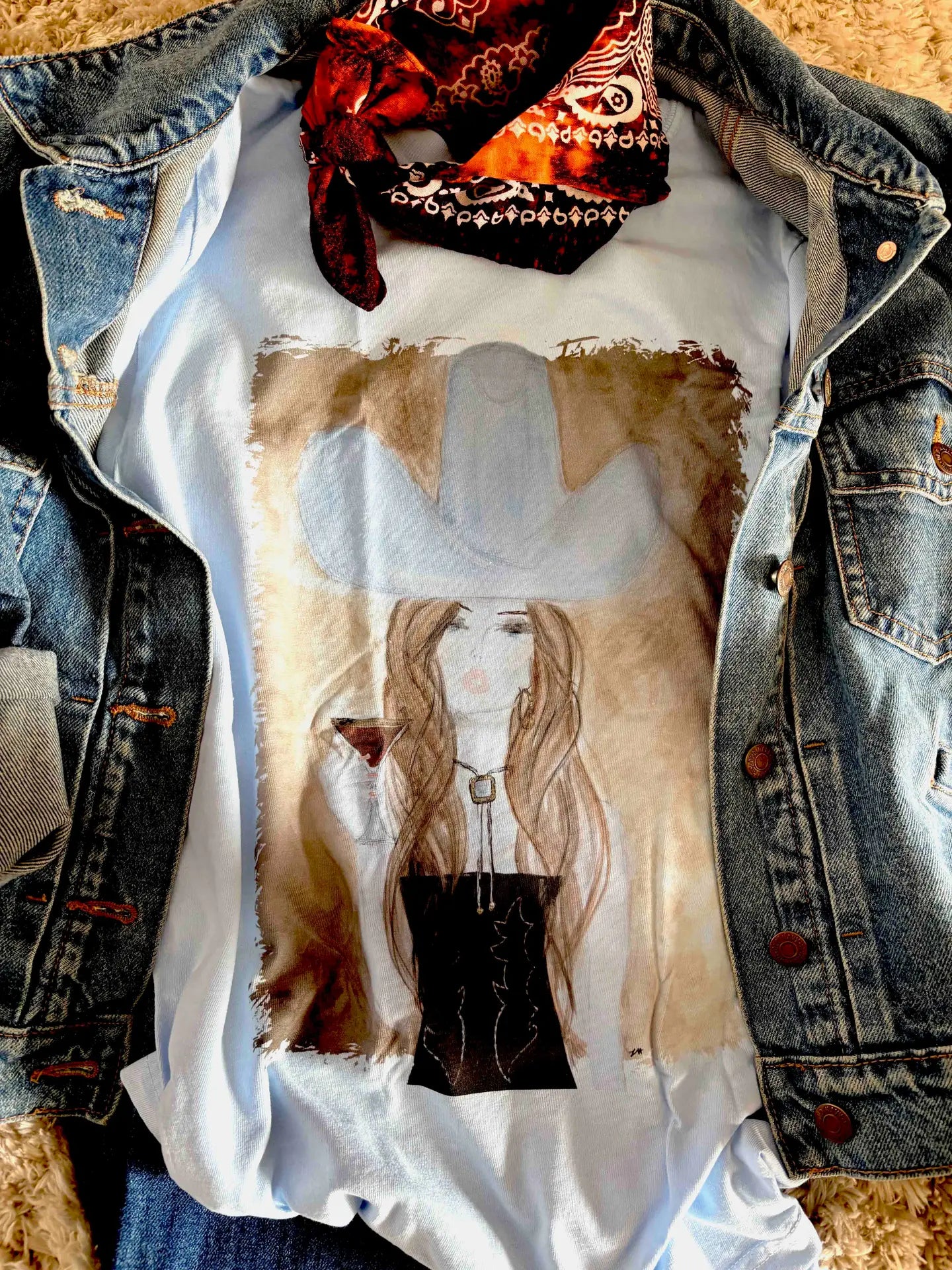 Martini Cowgirl Tee