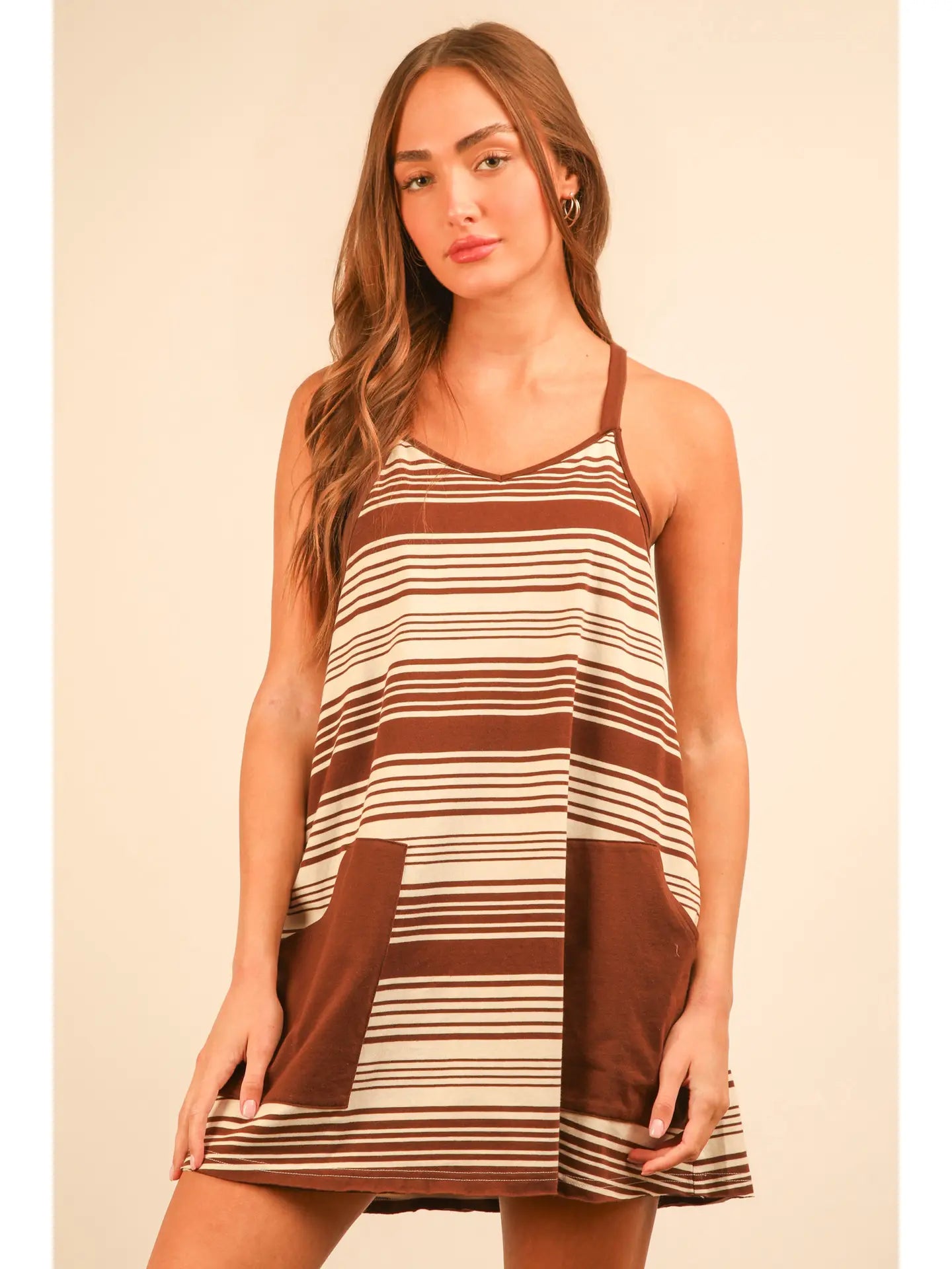 Striped Knit Mini Dress