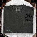 Embroidered Bat Pocket Tee Shirt