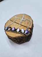 6 Stone Bar Necklace #59