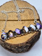 6 Stone Bar Necklace #59