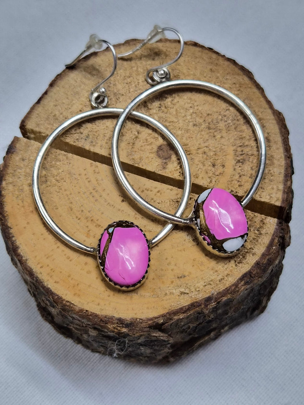 Cotton Candy Hoop Earring #56