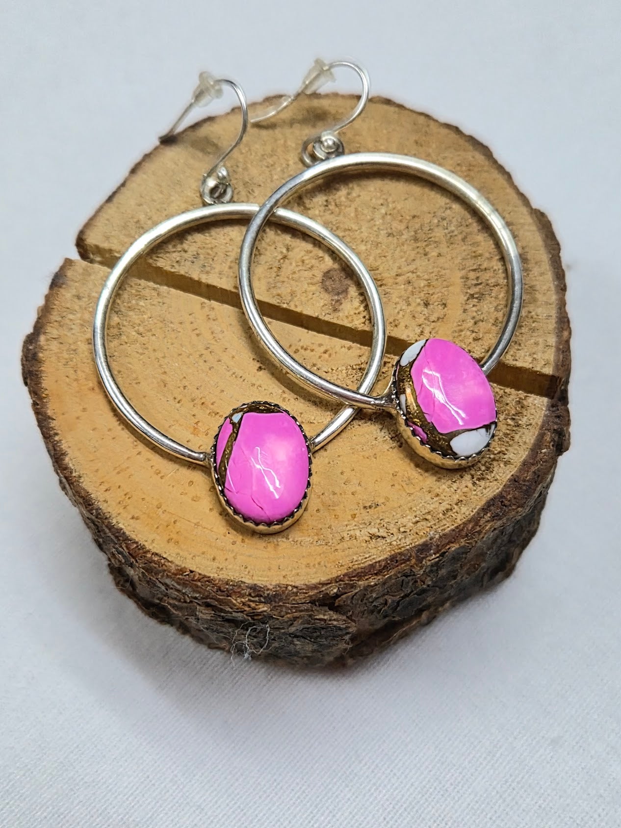 Cotton Candy Hoop Earring #56