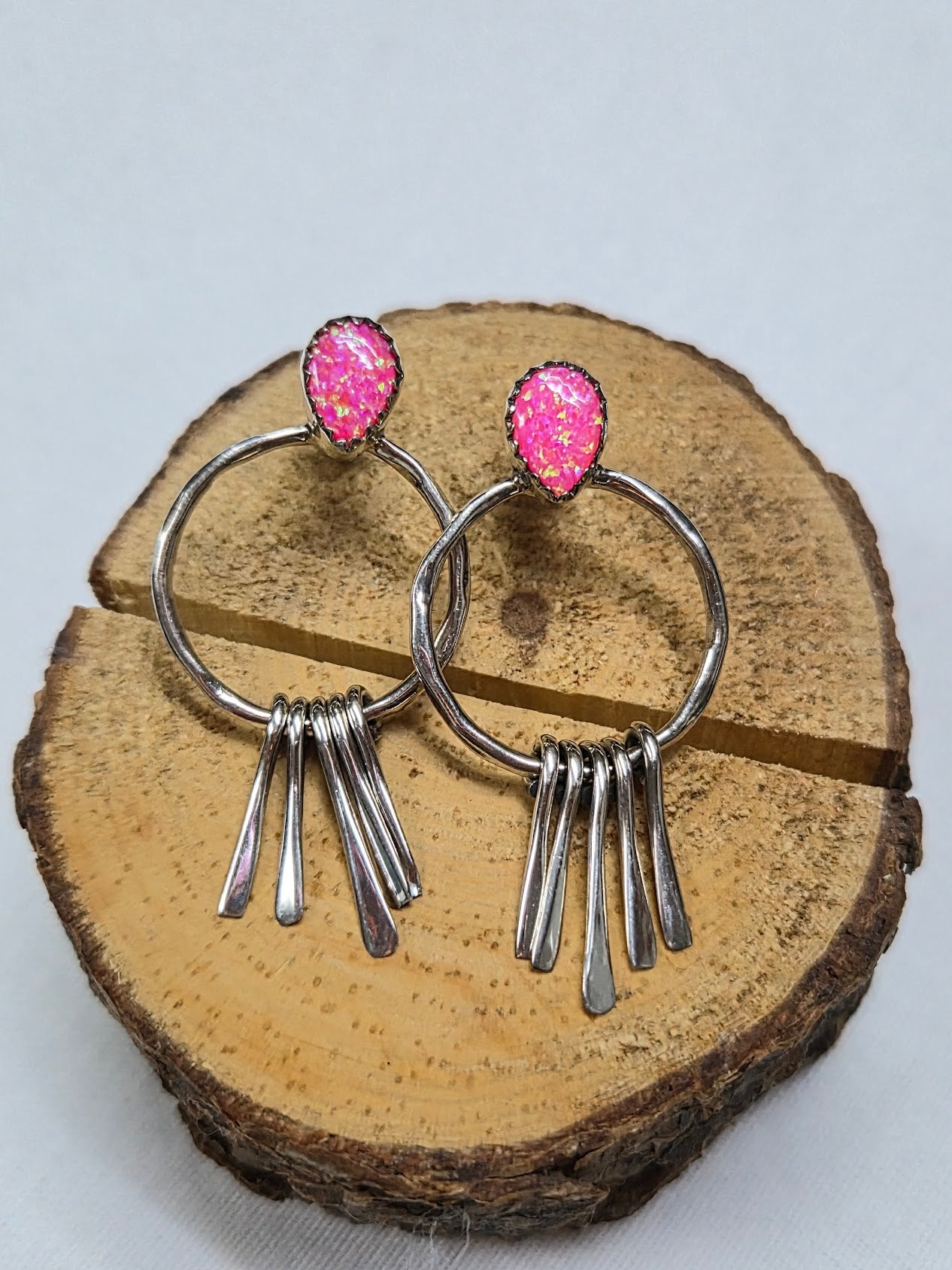 Pink Opal Earring #53