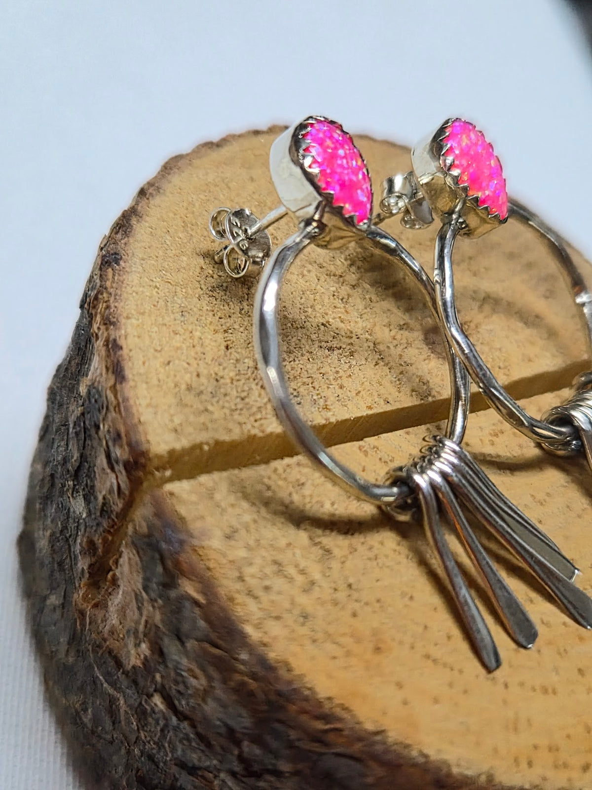 Pink Opal Earring #53