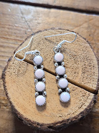 Pink Conch Vertical Studded Earring #63