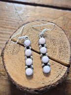 Pink Conch Vertical Studded Earring #63