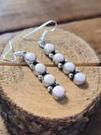 Pink Conch Vertical Studded Earring #63