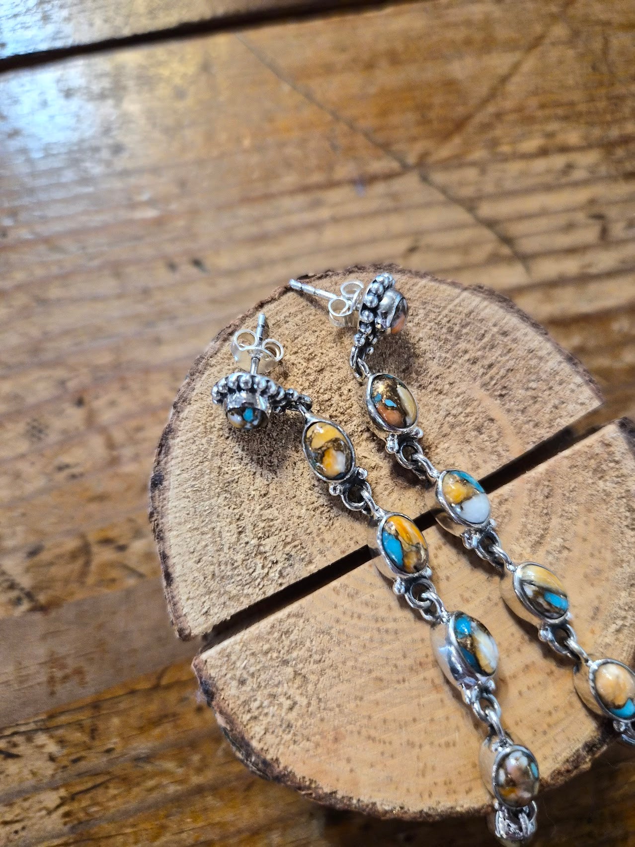 Spiny Turquoise Earring #65