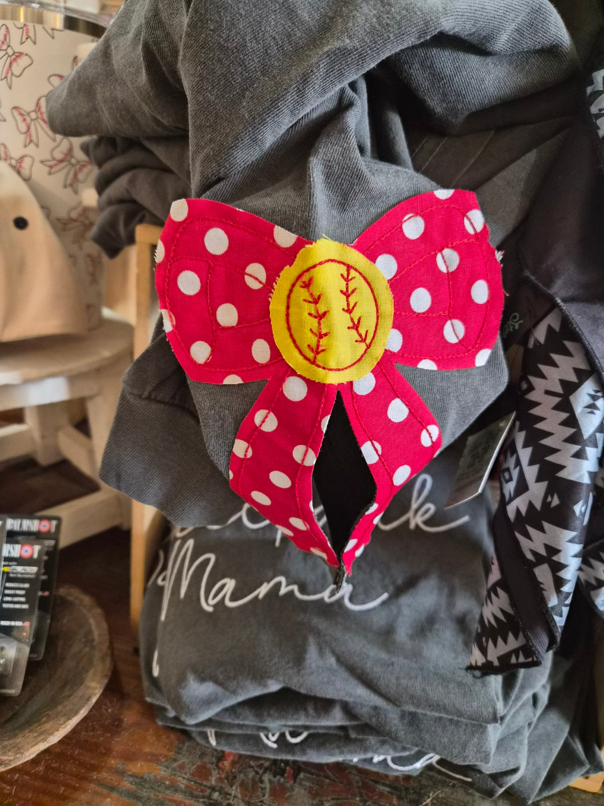 Ballpark Mama SOFTBALL Bow