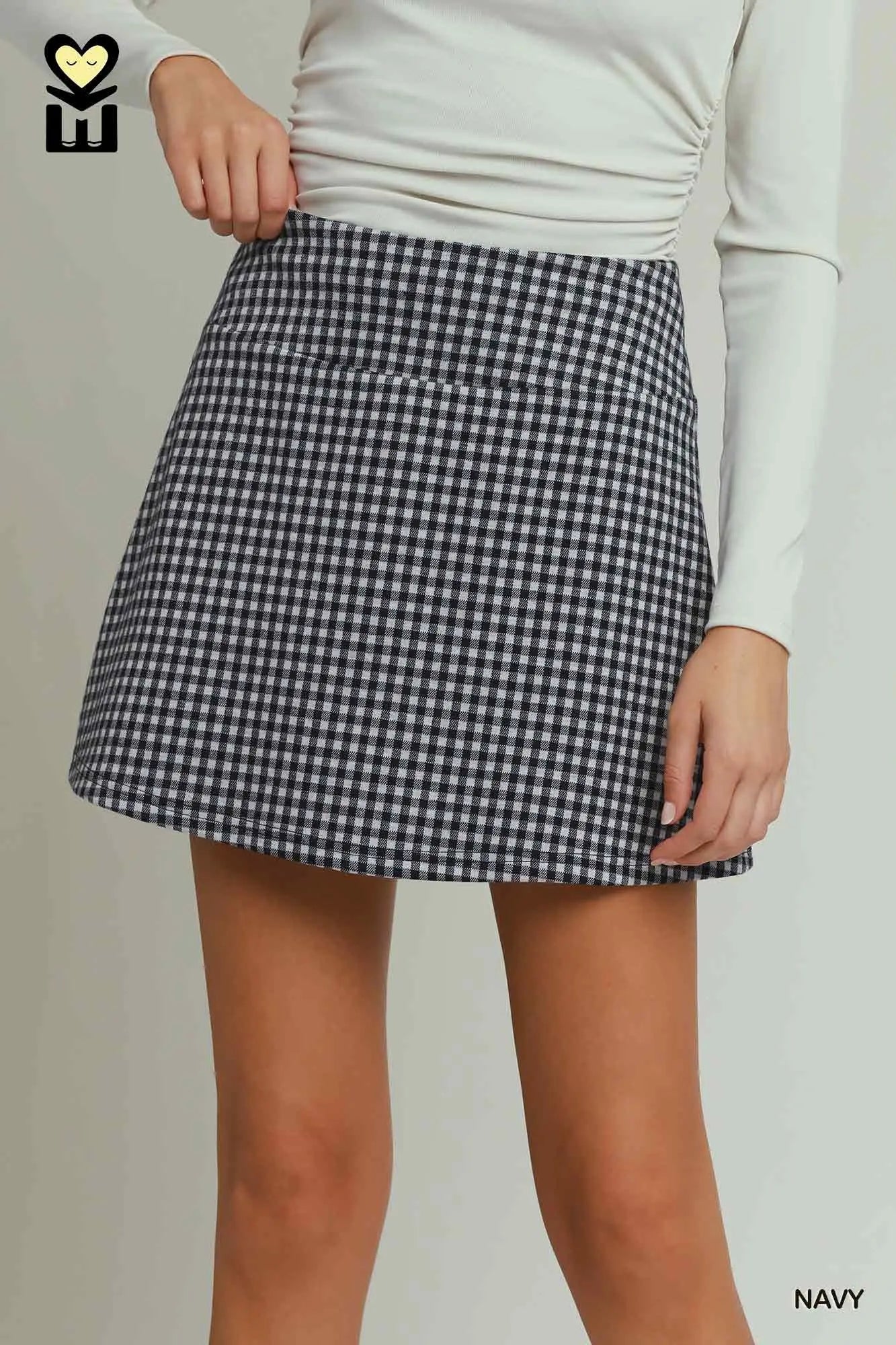 Gingham Plaid Skort