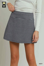 Gingham Plaid Skort