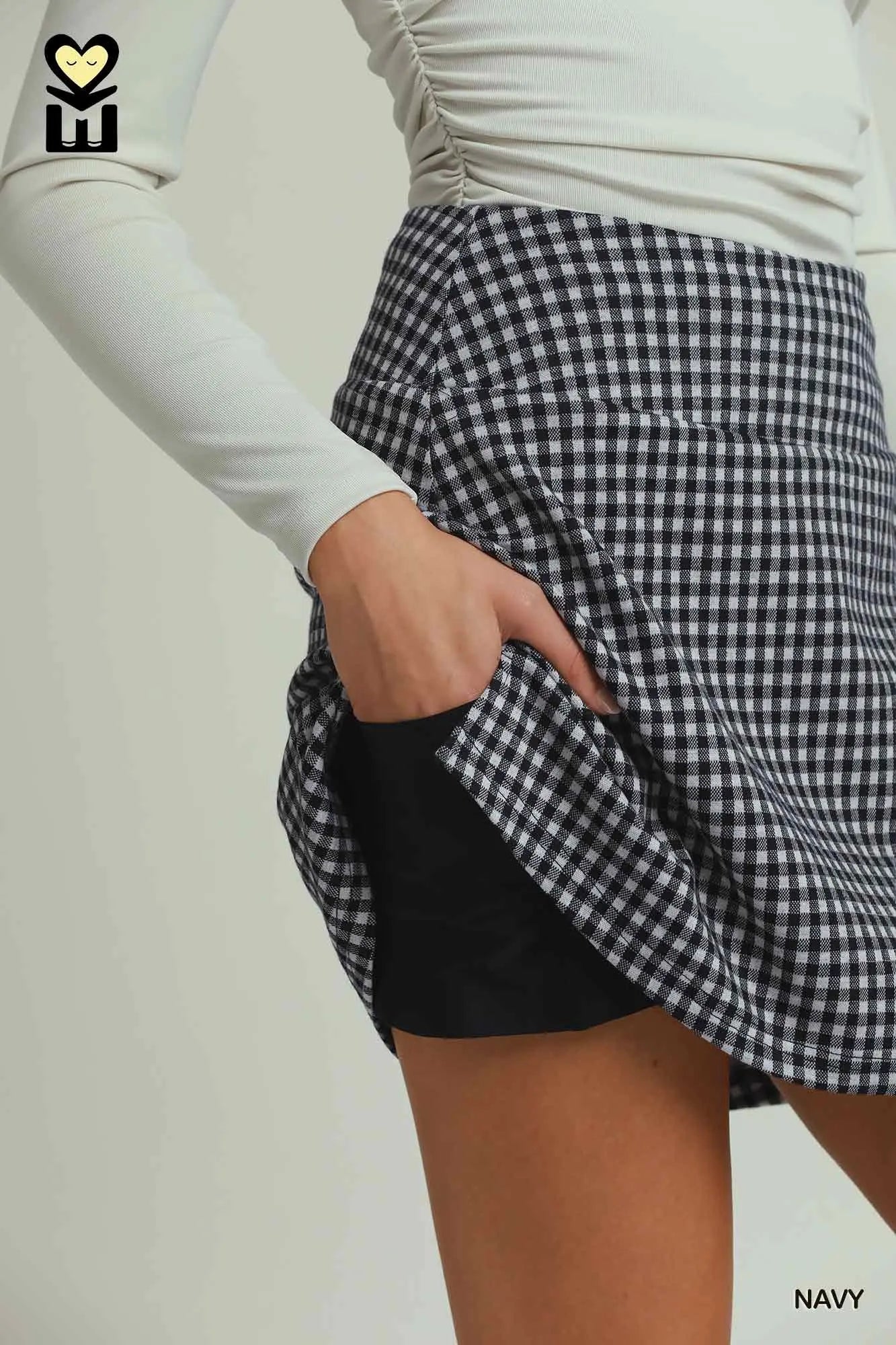 Gingham Plaid Skort