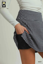 Gingham Plaid Skort