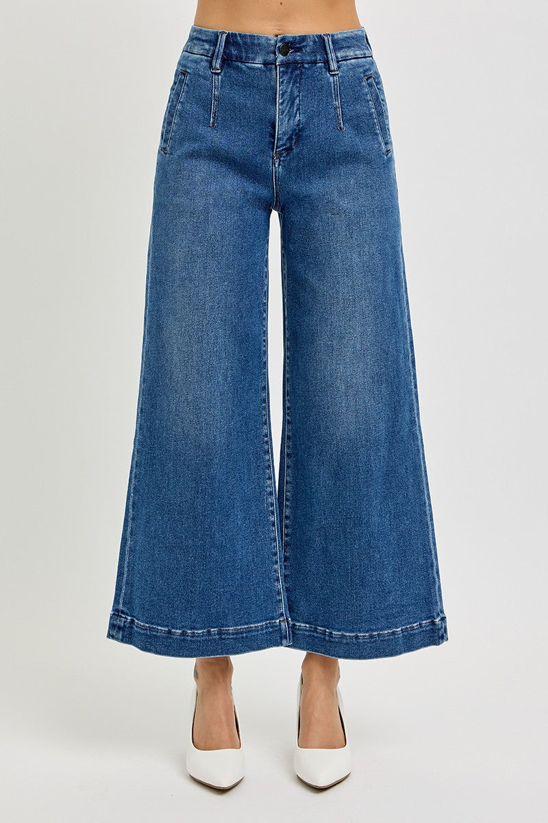 TUMMY CONTROL ELASTIC BAND HIGH RISE CROP WIDE