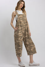 Camo Boxy Midi Length Wide leg Overall