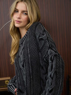 Washed Cable Kint Pullover Sweater