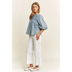Denim Babydoll Top